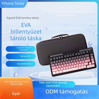 Univerzális kemény tok mechanikus billentyűzethez, utazáshoz, modell 638, anyag: kompozit, gyártás: varrás + forróprés, teherbírás 40