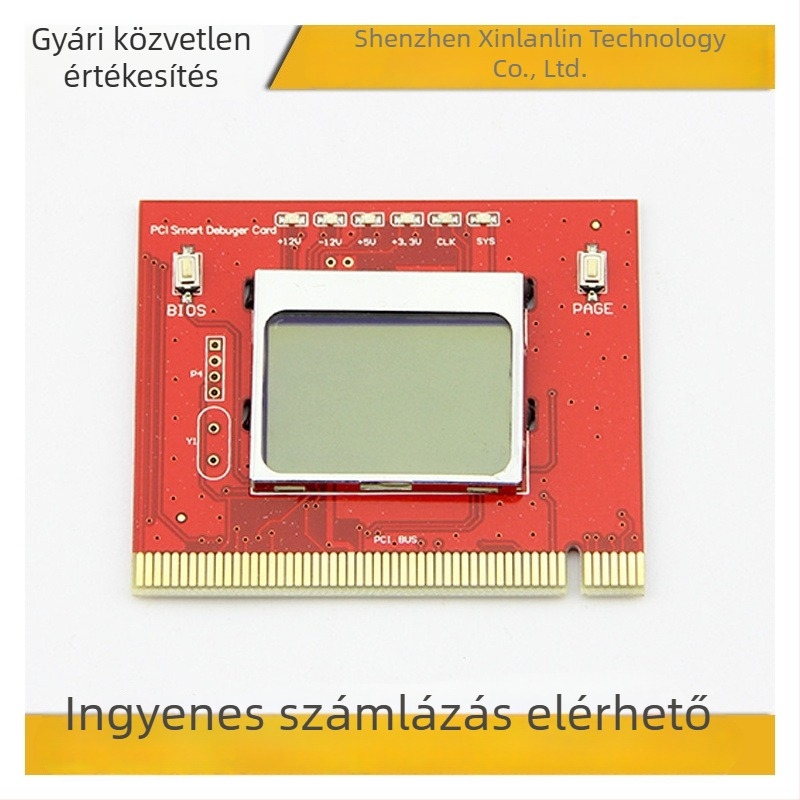 PTi6 diagnosztikai kártya alaplaphoz — USB-IDE adapter, 180 adatátviteli sebesség, egyfejű csatlakozó, ezüstözött érintkezők