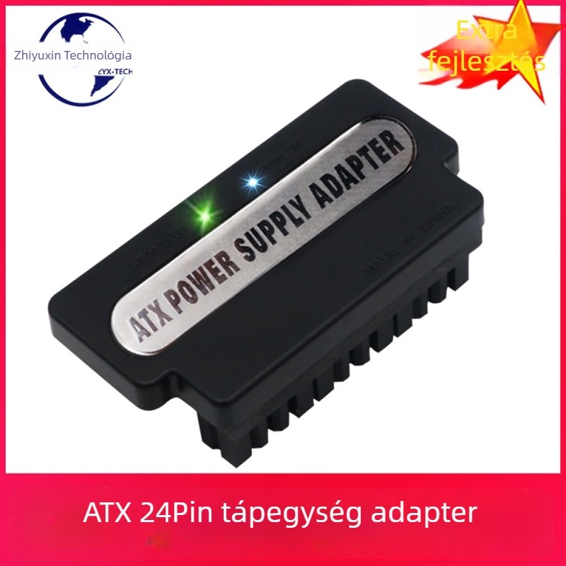 ATX 24‑pin adapterkártya burkolattal – rézmag, OEM elérhető