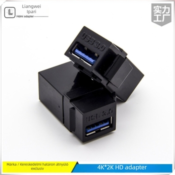 Liangwei LW-DP001 USB3.0 női-női adapterkábel, AF nagy sebességű modul, 0.2 m, chip 3361, 480 Mbps