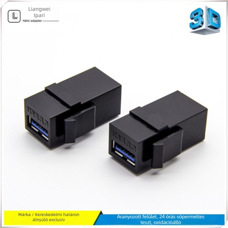 Liangwei LW-DP001 USB3.0 női-női adapterkábel, AF nagy sebességű modul, 0.2 m, chip 3361, 480 Mbps