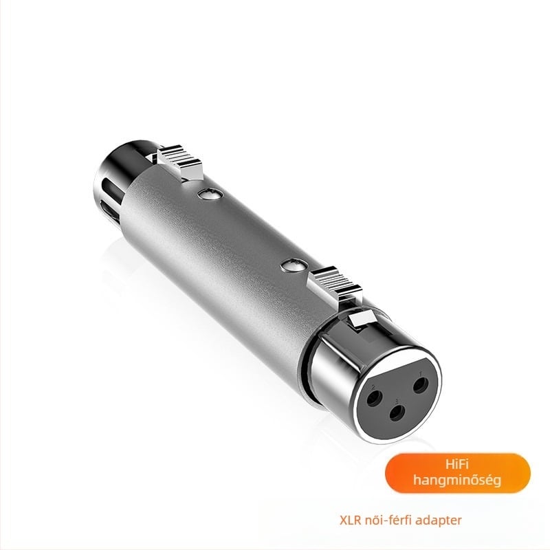 XLR női-női mikrofon adapter, 3-pontos XLR, EMK KN F/F, Huizhou eredet, típus adapter, 2024-es megjelenés