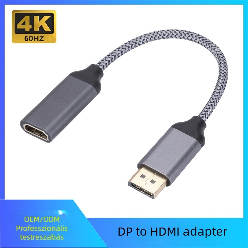 DP–HDMI adapter kábel, DP interfész, 10Gbps, rézmag, modell DPT1652