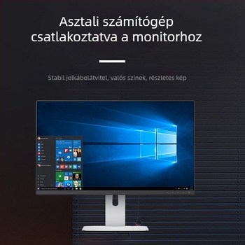 DP–to–VGA patch kábel monitortól projektorig (VGA interfész, chip: 1, stabil átviteli sebesség, rézbevonatú acélmag)