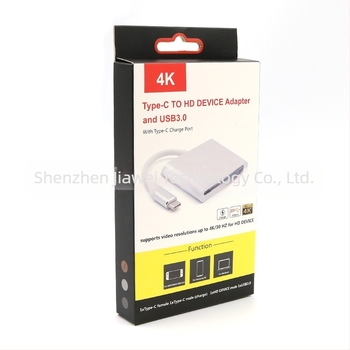USB-C–HDMI adapter – 3-in-1 funkció, HDMI interfész (Márka: qen)