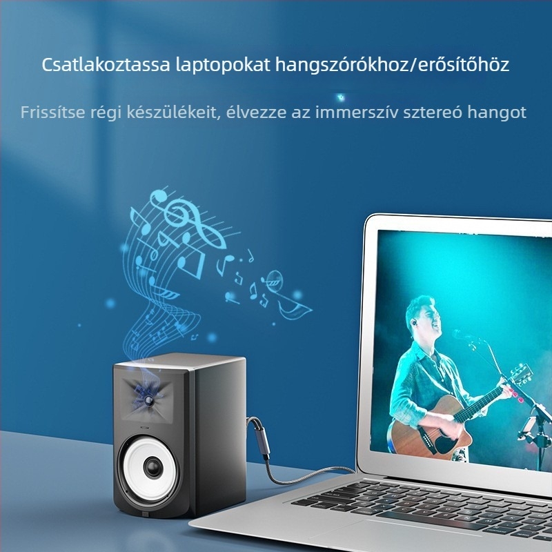 Lightning–ról 2RCA audio patch kábel, modell RCA Lotus line, rézmagú, 1–2 osztó
