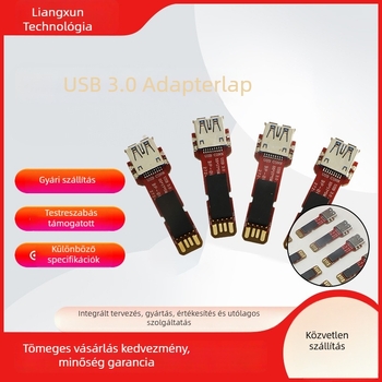 USB 3.0 adapterlap alaplap teszteléséhez – USB 3.0 interfész, 55 mm hosszú, rézmag, egyfejű csatlakozó