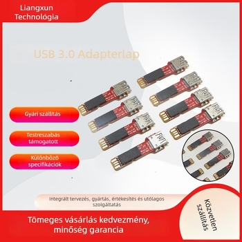 USB 3.0 adapterlap alaplap teszteléséhez – USB 3.0 interfész, 55 mm hosszú, rézmag, egyfejű csatlakozó