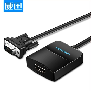 VGA–HDMI konverter hanggal - Weixun ACNB, AG02 chip, rézmagú vezeték 0.15–1 m