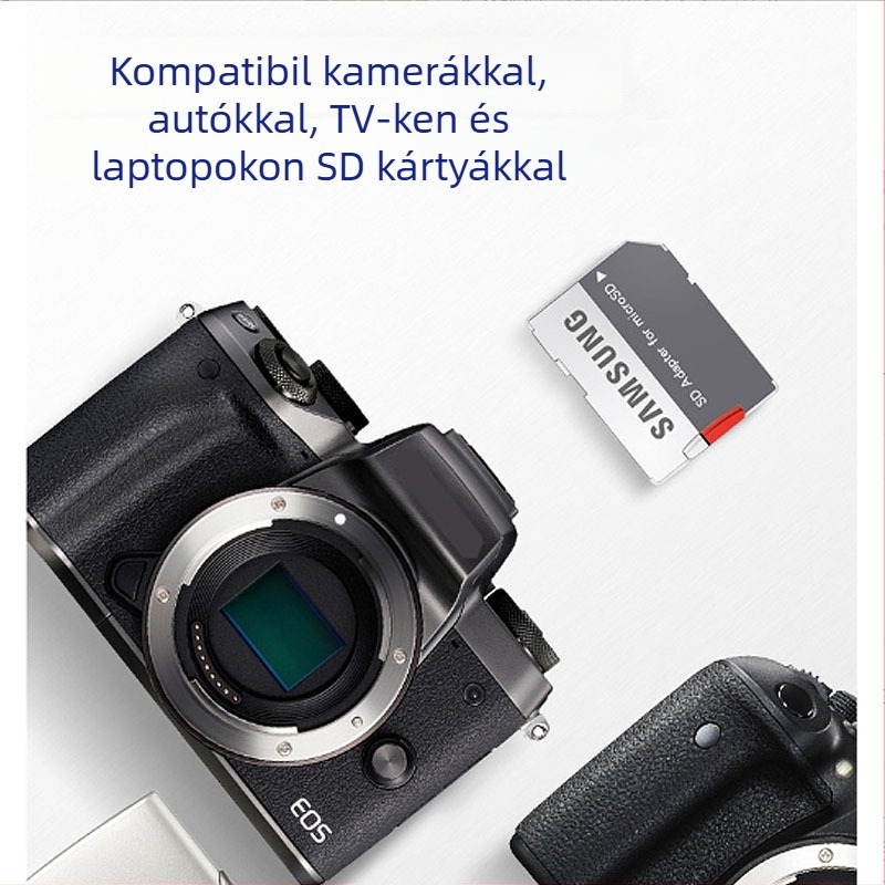 Samsung microSD–SD adapter kártyatartó, chip nélküli, memóriabővítés, 2020-as megjelenés