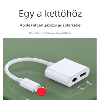 UW-F6 adapterkábel, ezüstbevonatos mag, 0,125 m hosszú, egyfejű csatlakozó