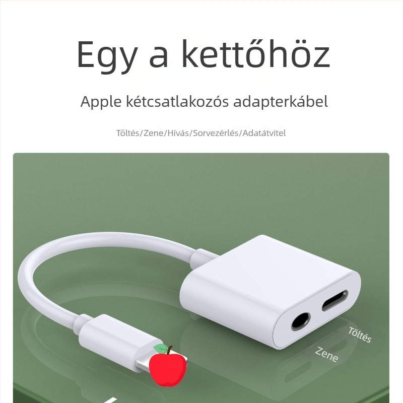 UW-F6 adapterkábel, ezüstbevonatos mag, 0,125 m hosszú, egyfejű csatlakozó
