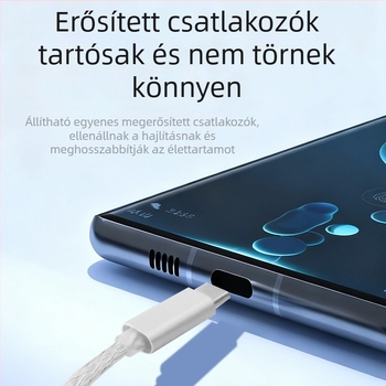 OTG adapterkábél – OT01 (C-to-A) és OT02 (C-to-C) modelllek, ezüstözött vezetőmag, OTG interfész, adatátviteli sebesség 35