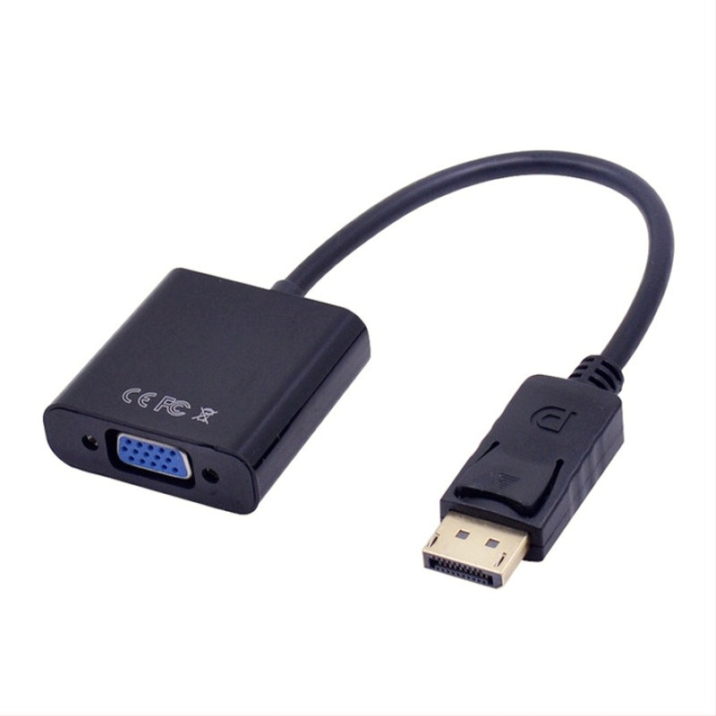 DP to VGA adapter kábel, JD009 chip, 0.2 m rézmag, Hai yuxin