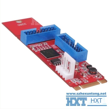 Asztali M.2 NGFF USB 3.0 adapterkártya – Dai Jialong, 2×20-pin és 19-pin csatlakozók