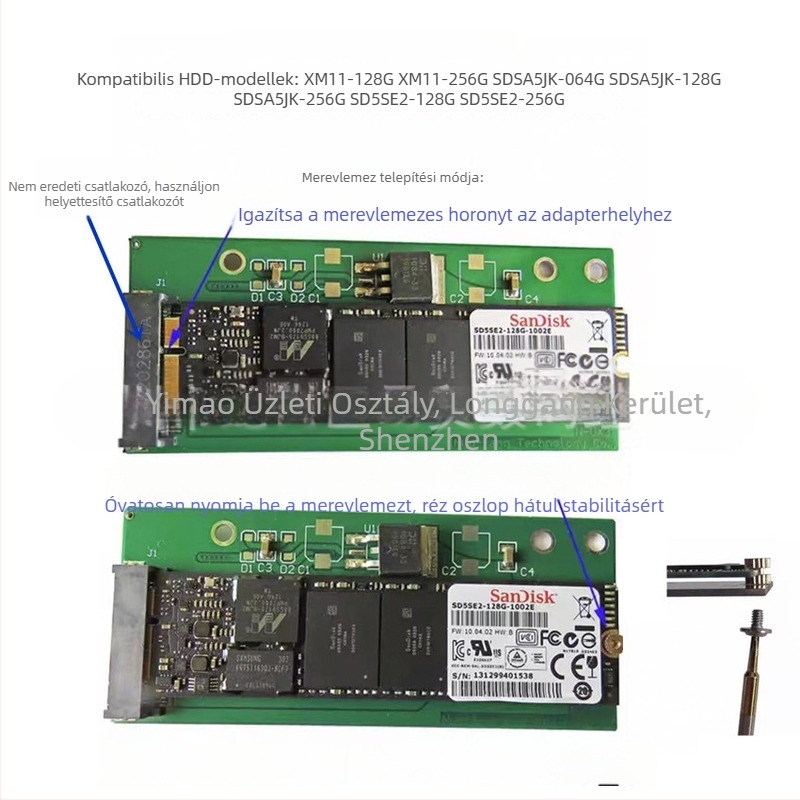 SSD–SATA adapterkártya – Interfész: Egyéb; Csomagolás: Karton doboz; Kiadás dátuma: 2025; Értékesítés utáni szolgáltatás: 3 garanciák