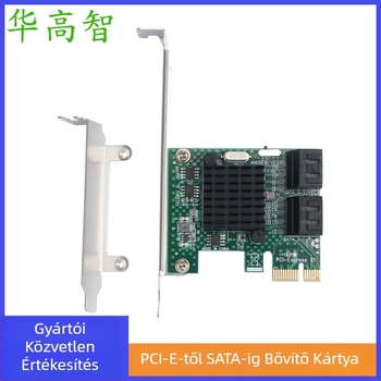 PCIe–SATA 3.0 bővítő kártya, négyportos SATA 3.0 adapter, rézmag, adatátvitel 6000