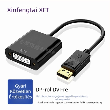 DisplayPort–tól DVI-ig adapterkábel, 1080p, rézmaggal, NXP PTN3361 és AS718 chipekkel