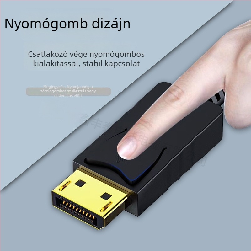 DisplayPort–tól DVI-ig adapterkábel, 1080p, rézmaggal, NXP PTN3361 és AS718 chipekkel