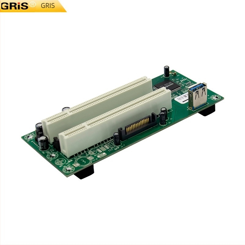 GRIS Ge-E015-4 PCIe‑to‑PCI adapterkártya ASM1083 chippel, 480 Mbps, 1–2 kimenettel