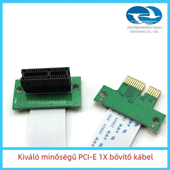 PCI-E 1X bővítőkábel, adapter, 0,15 m, QING YE