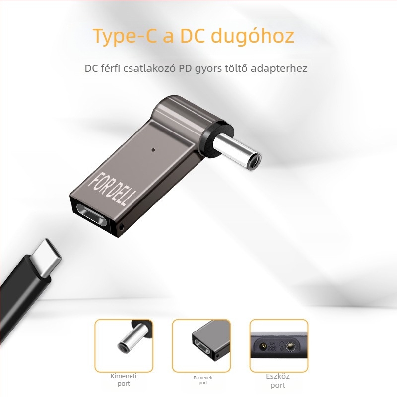 Mobike Type-C Lenovo négyzetes port adapter, soros port interfész, réz bevonat alumínium mag, adatátviteli sebesség 10