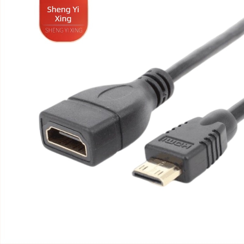 HDMI női – mini HDMI férfi adapter kábel, patch kábel, rézmag, 5 Gbps
