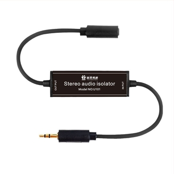 Audio izolátor, közös földelésű adapterkábel, rézmag, modell M3.5