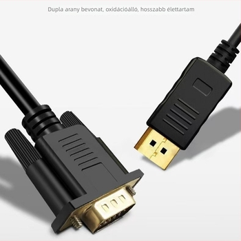HDMI–ról DVI-re adapterkábel, kétirányú, 1080p támogatás, DVI 24+1, 1,5 m hossz