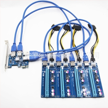 Rongdesheng LPE-61XS PCIe‑to‑PCIe USB 3.0 külső GPU hosszabbító kábel, 0.6 m, adapterkészlet