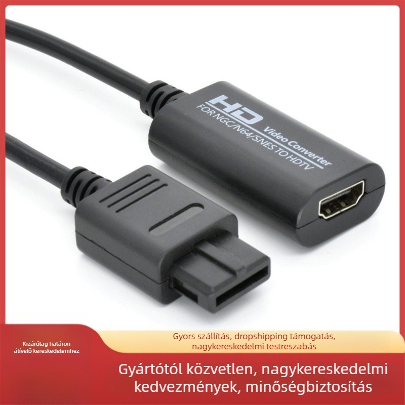 N64 HDMI adapter Nintendo 64 / SNES / NGC – 1080p HDMI konverter, modell NTHD03, hossz 0.5 m