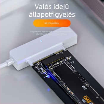 Maiwo KT042 M.2/NGFF–SATA 3.0 adapterlap soros porttal – több interfesz