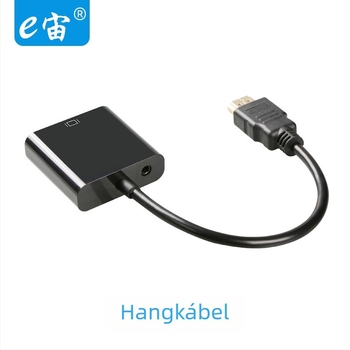 HDTV-től VGA-ig kábeladapter hanggal – HDMI a VGA-hoz, 0,2 m, HV-021, E zeus