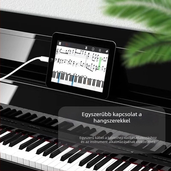 Elektronikus zongorához MIDI patchkábel OTG telefonhoz/tablettához – 1 m hosszú