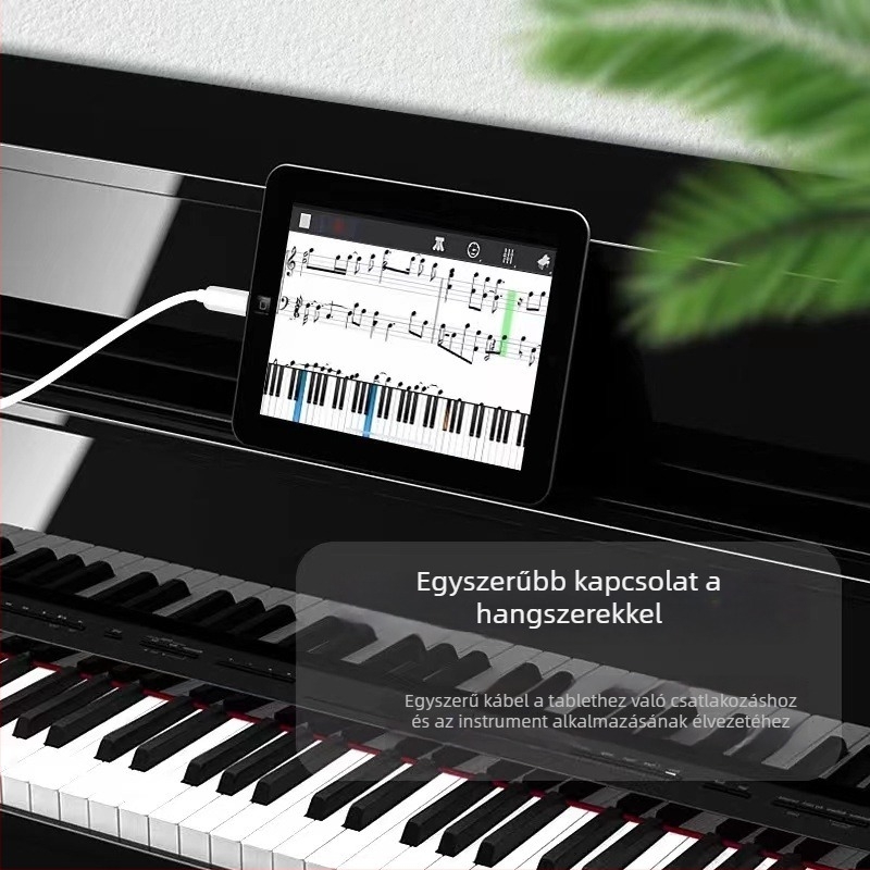 Elektronikus zongorához MIDI patchkábel OTG telefonhoz/tablettához – 1 m hosszú