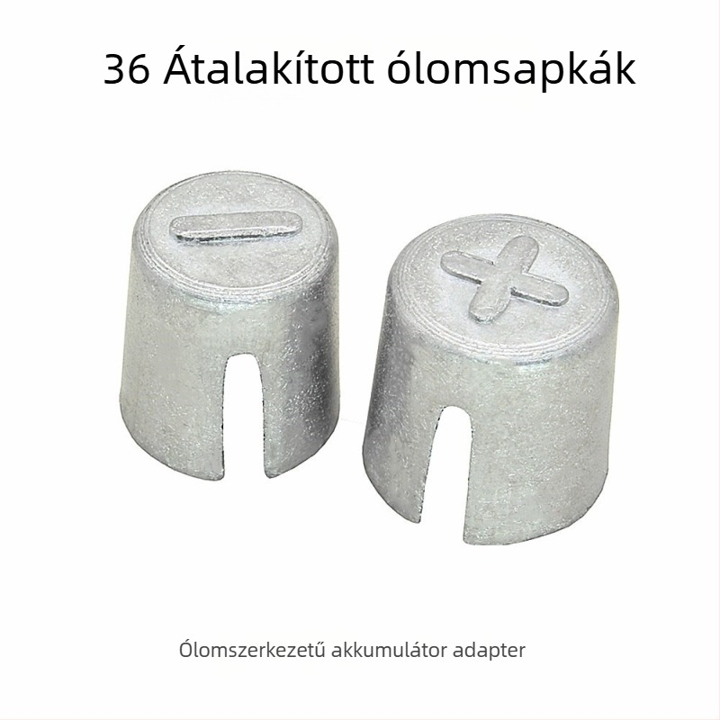 Akkumulátor terminál adapter, modell: ólomötvözet hüvely, anyag: ólomötvözet, tömeg: 42 g, testreszabható feldolgozás
