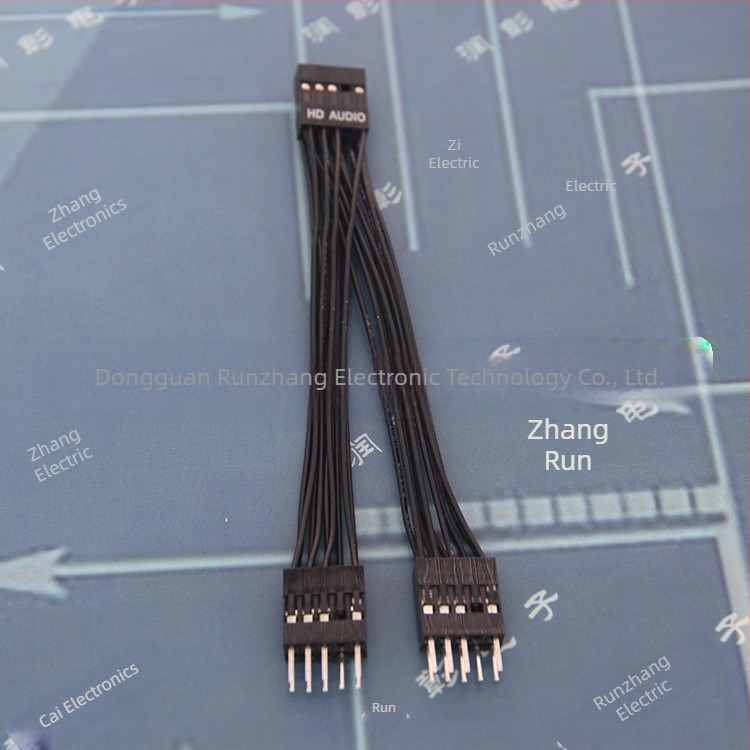 HD Audio 9‑pin adapterkábel, 14 cm, 1–2 audio osztó