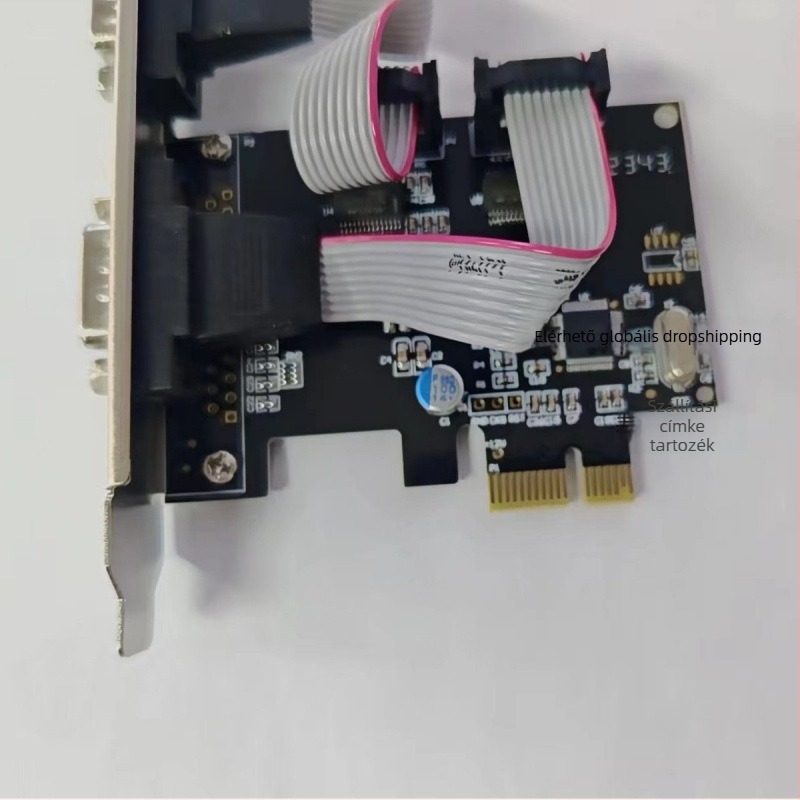 PCIe RS232 kétportos soros kártya, WCH382 vezérlő
