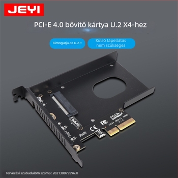 U2 adapterkártya PCIe 3.0 x4 az SSD átviteléhez (P4500 csatlakozás, PM983)