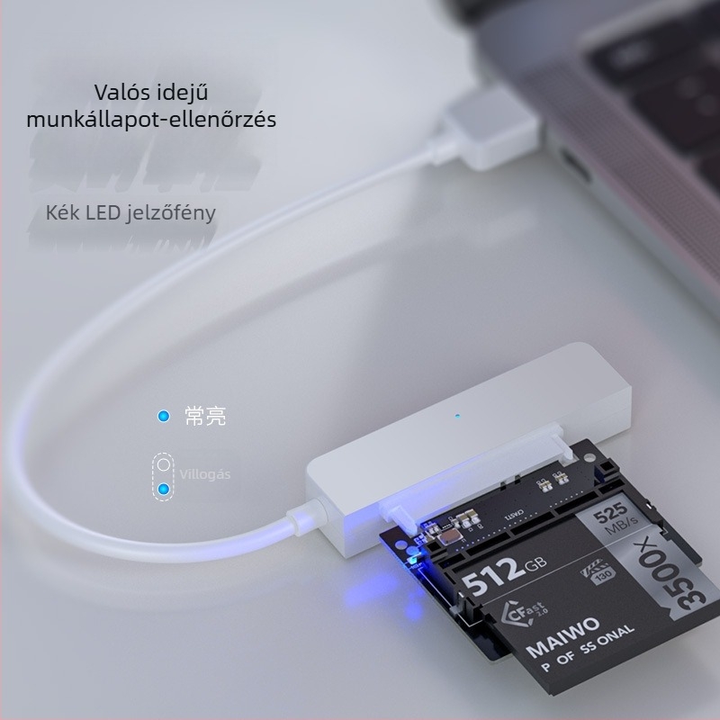 Maiwo KT045C Memóriakártya SATA 3.0 adapterkártya, 60 MB/s, egyportos modul interfész