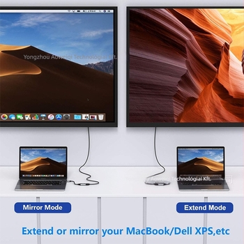 Type-C to HDMI adapter kábel (HDMI interfész, adatátviteli sebesség 10,2 Gbps, magas minőségű chip, modell Th05)