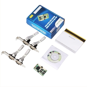 Mini PCIe 4-portos RS-232 soros kártya, Exar 17V352, ipari osztály