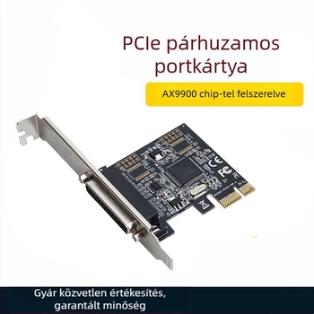 White Spider PCIe párhuzamos portkártya DB-25 LPT interfésszel (AX99100/9900, Soros portkártya)