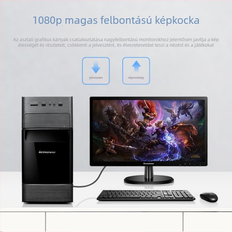 D.Y.TECH DVI-VGA konverter modul (DVI interfész, rézmag, 1000 Mbps, egyfejű csatlakozó)