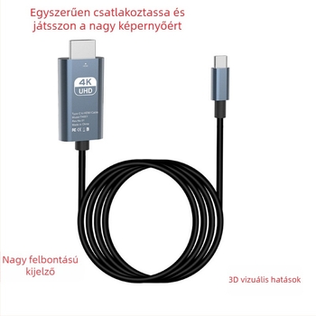 Type-C–to–HDMI adapterkábel, 4K megjelenítéshez