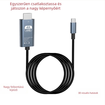 Type-C–to–HDMI adapterkábel, 4K megjelenítéshez