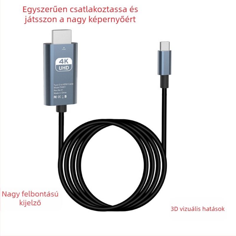 Type-C–to–HDMI adapterkábel, 4K megjelenítéshez