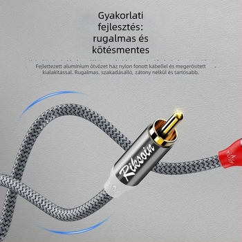 Rexon audió kábel - aranyozott kivitel, oxigénmentes réz, CCC tanúsítvány, digitális eszközökhöz