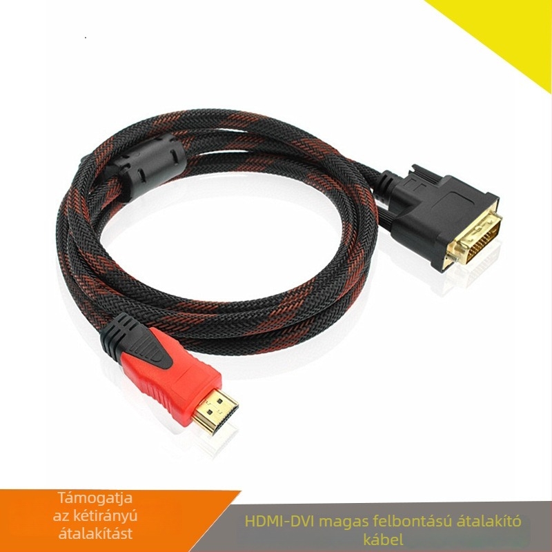 HDMI–DVI kétirányú kábel, 1,5 m réz vezetőkkel, modell 105, OEM elérhető