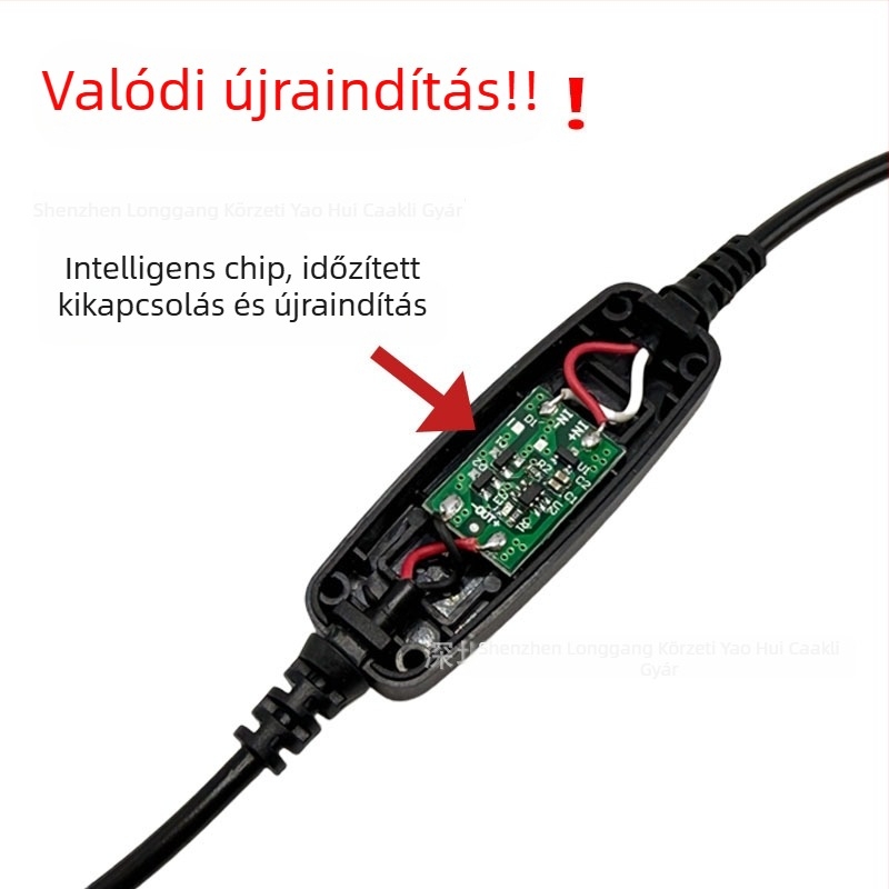 Router adapterkábel, 5.5 mm férfi – 5.5 mm női csatlakozás, réz vezeték, Yaohui 031